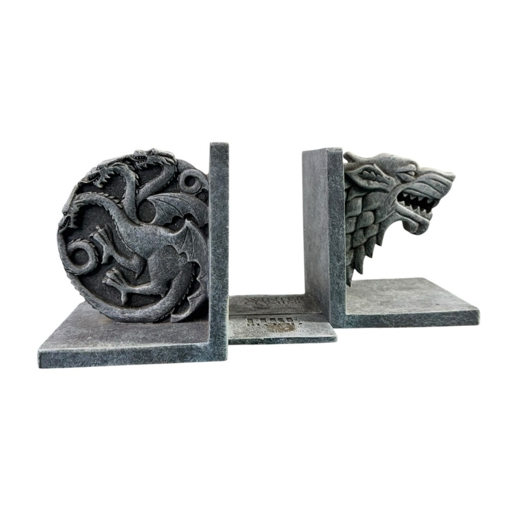 Game Of Thrones Fire And Blood Bookends HBO 2013